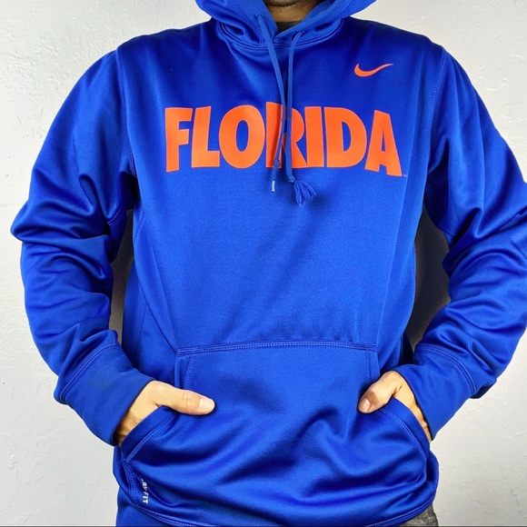 Florida Gators Nike Dri Fit Hoodie Blue Orange MED - Picture 3 of 15